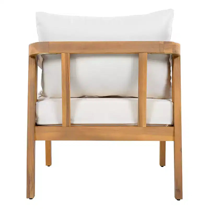 Ensemble de sièges moderne Sunny de Christopher Knight Home, 5 pièces en acacia, avec table rectangulaire à lattes et 7 places