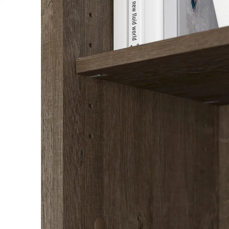 Hoge Salinas-boekenkast met 5 planken (set van 2) van Bush Furniture