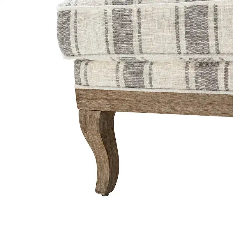 Set di 2 poltrone da fattoria in poliestere Rinaldo con gambe in legno massello di HULALA HOME