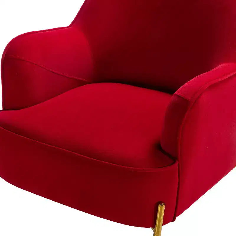 Odo comfortabele accentfauteuil van fluweel voor de woonkamer, met gestoffeerde, gevoerde zitting, set van 2 | Karat Home