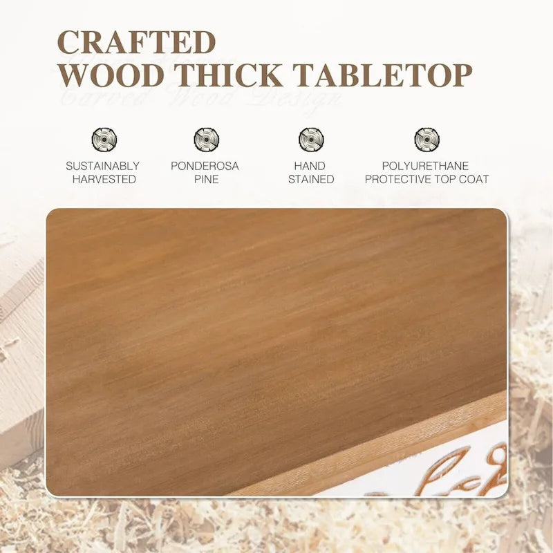 Credenza decorativa in legno con 2 ante