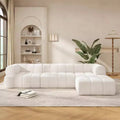 Divano componibile moderno Christopher Knight Home Keri 122 a L in schiuma ad alta densità con schienale basso