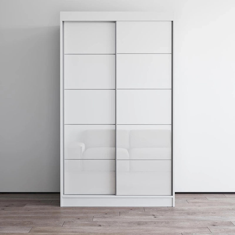 Armoire moderne à 2 portes à fini très brillant Aria