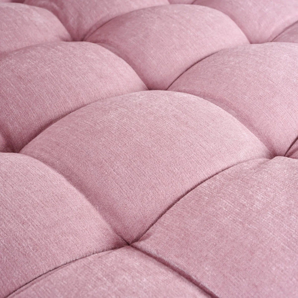 Chaiselongue-Schlafsofa aus Chenille, gepolstertes Sofa mit gesteppter Rückenlehne und 2 abnehmbaren Kissen für das Wohnzimmer