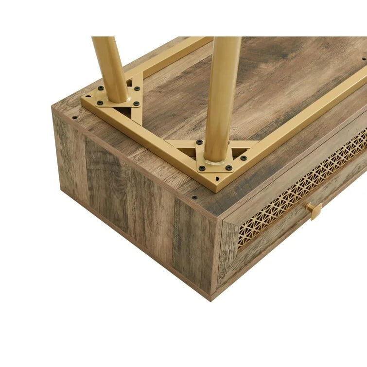 Holz-Konsole für den Eingangsbereich, 41.9, mit 2 Schubladen