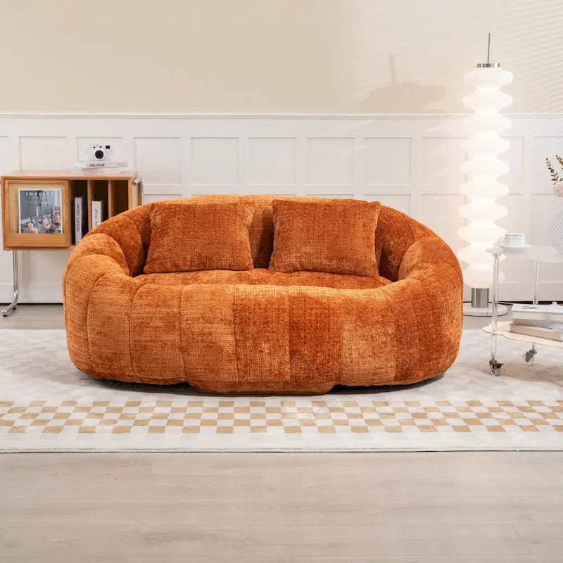 GDFStudio - Divano relax a 2 posti Laurel in ciniglia con schiuma ad alta densità e comfort extra