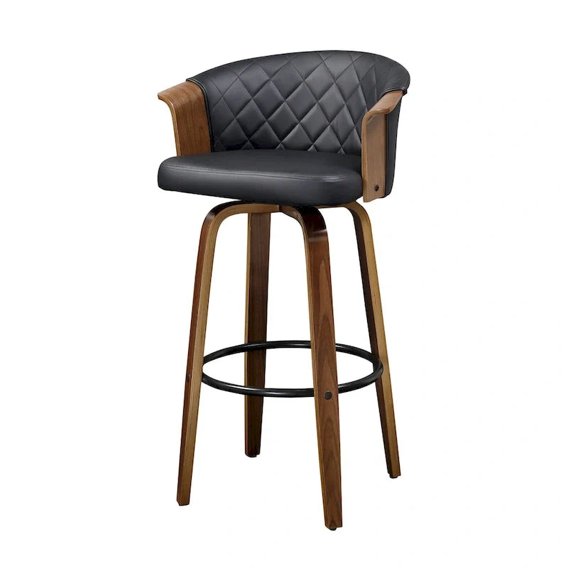 Art Leon drehbare Tresenhocker im Mid-Century-Modern-Stil (2er-Set)