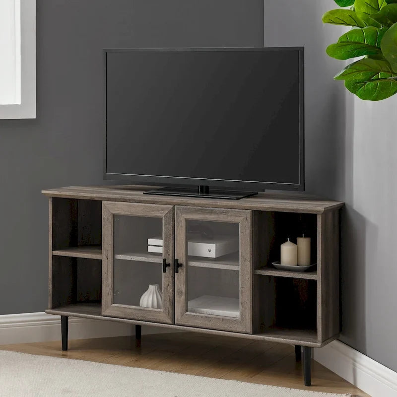 Middlebrook Eck-TV-Ständer mit Glastür, 48 Zoll