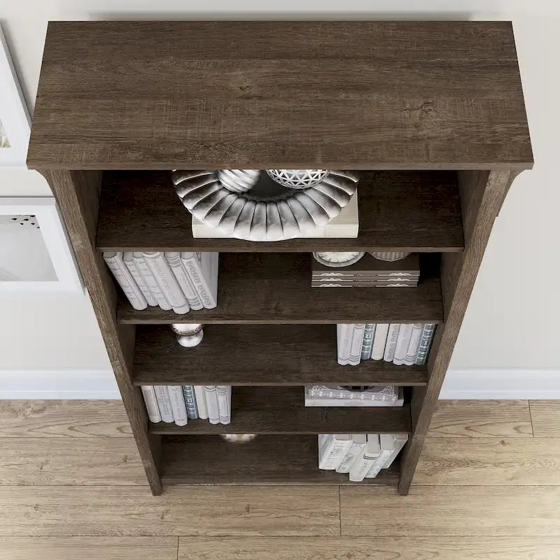 Hoge Salinas-boekenkast met 5 planken (set van 2) van Bush Furniture