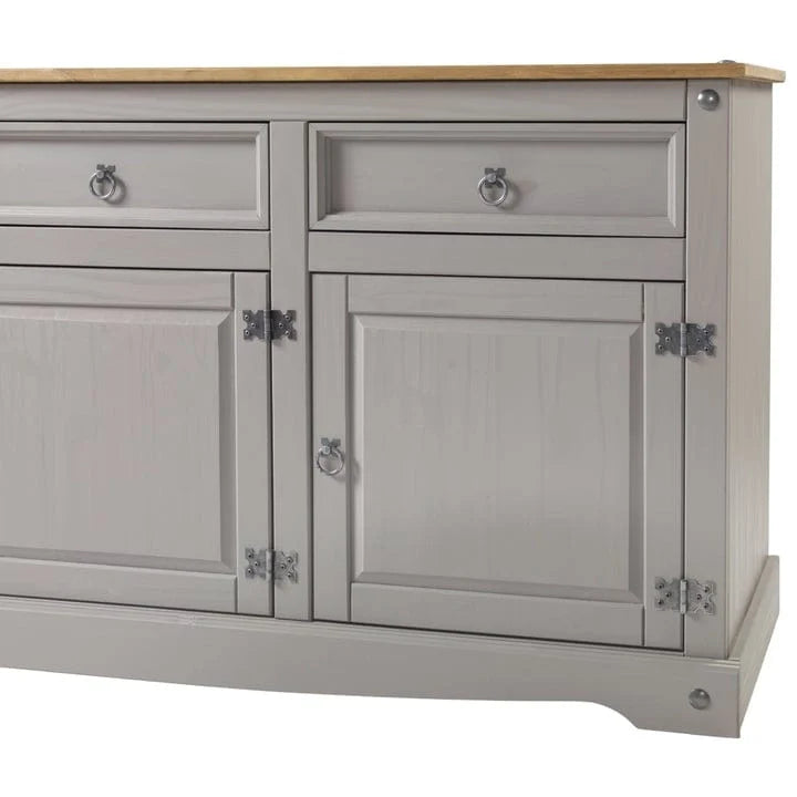 Credenza buffet in legno da 65, stile rustico - collezione Corona