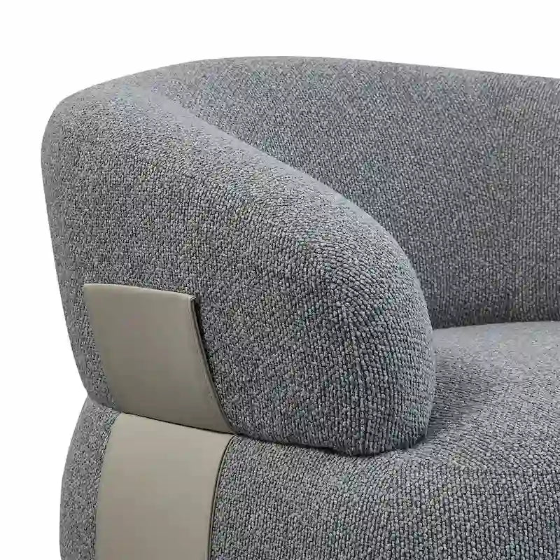 Kieon 33W 360 Swivel Modern Barrel Chair Accent Chair Set of 2