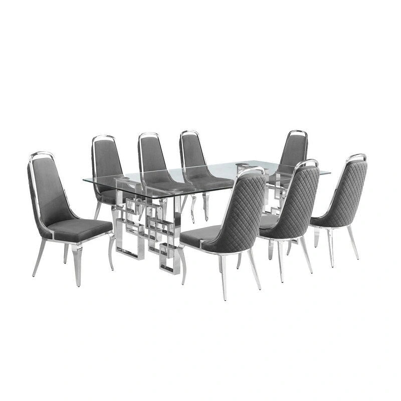 Ensembles de salle à manger avec grande table en verre de Best Quality Furniture