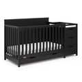 Lit de bébé convertible 5 en 1 avec table à langer et tiroir