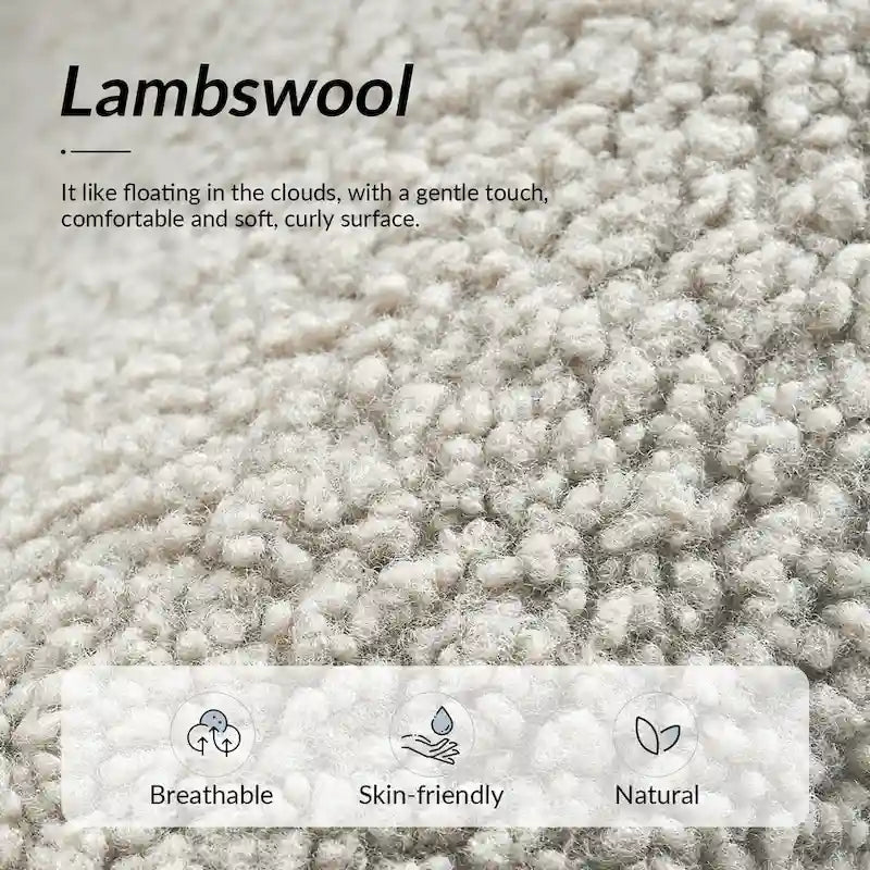 Sheila Moderner 30 W Bouclé-Sessel mit Beinen aus Massivholz, 2er-Set von HULALA HOME