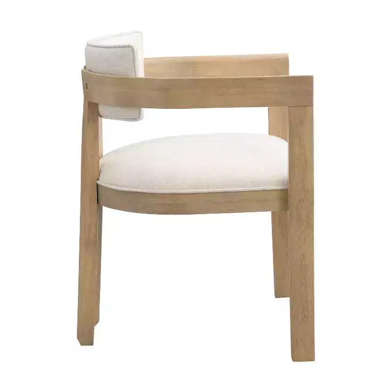 Ensemble de salle à manger moderne rond Christopher Knight Home Shankar de 5 pièces avec chaises rembourrées en bois d’hévéa