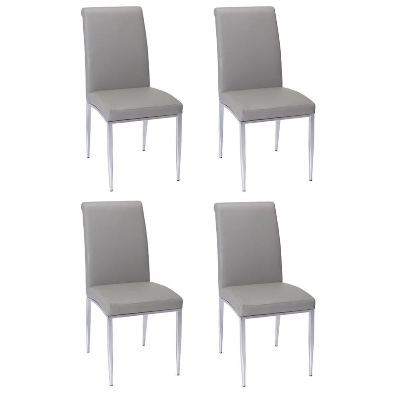 Sedia laterale cantilever imbottita Somette dallo stile contemporaneo, set da 4