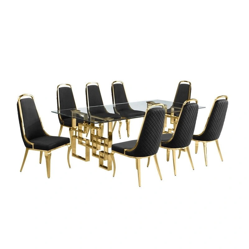Ensembles de salle à manger avec grande table en verre de Best Quality Furniture