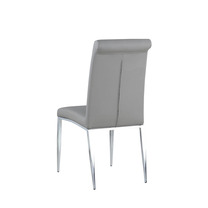 Sedia laterale cantilever imbottita Somette dallo stile contemporaneo, set da 4
