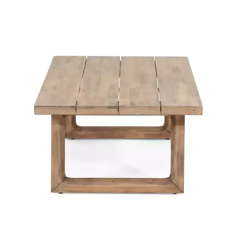 Tuinmeubelset van acaciahout, loungeset voor buiten met salontafel en zachte kussens voor de achtertuin, veranda en het balkon, beige - Merax