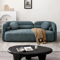 Moderne, comfortabele 3-zitsbank met fluwelen bekleding en poten