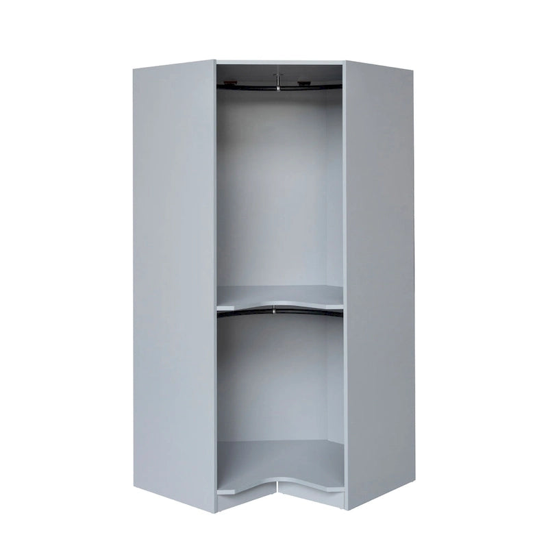 Polygon-Eckkleiderschrank mit 2 Türen