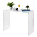 COZONY Modern Acrylic Console Table, Transparent Narrow Side Table, Compact Entryway Accent, Durable & Lightweight, for Living Room or Dining Room