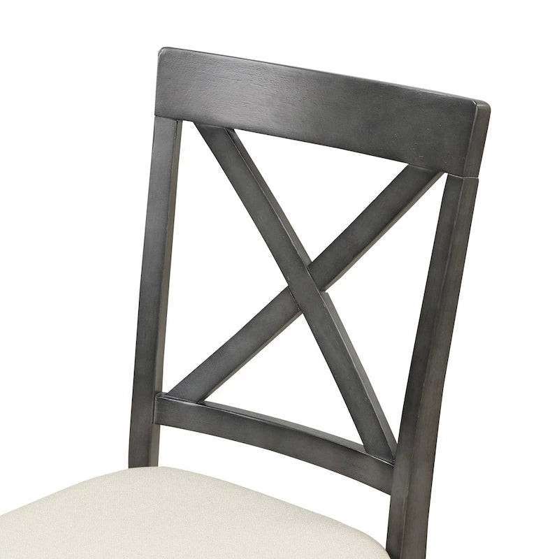 Eetkamertafel met stoelen, set van 5 stuks voor 4 personen