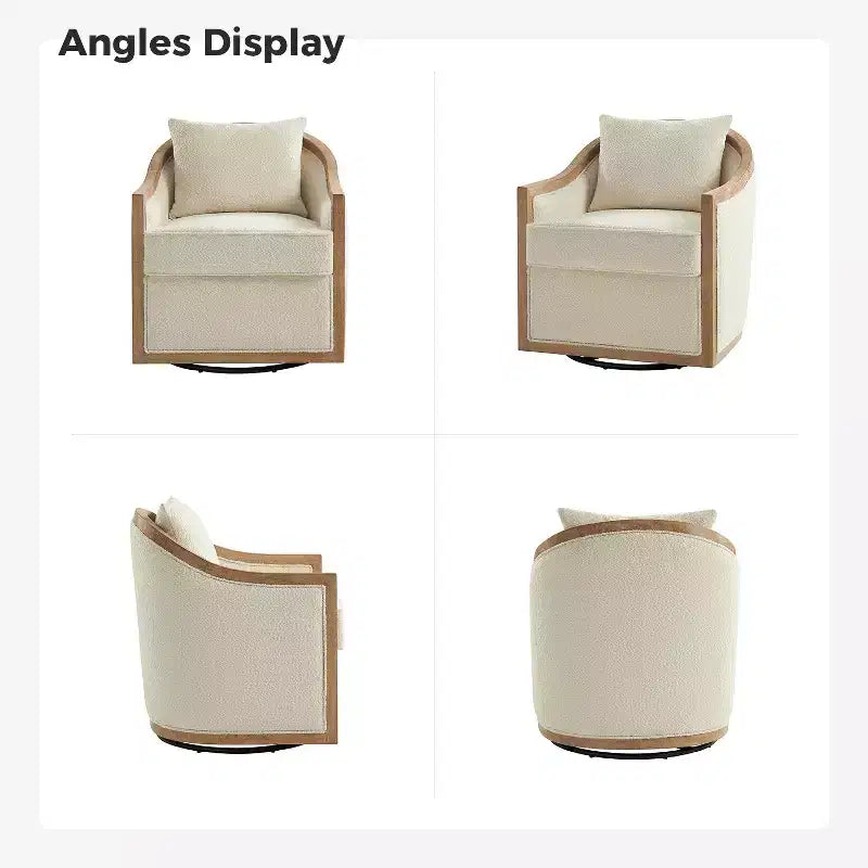 Gordon-fauteuil in landelijke stijl van rotan en massief hout met randen van massief hout|ART OF LIVING DESIGNS-IVOOR