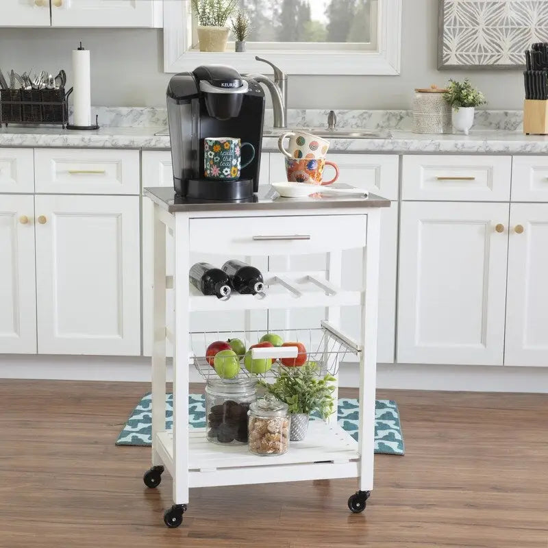 Desserte de cuisine compacte mobile Jake