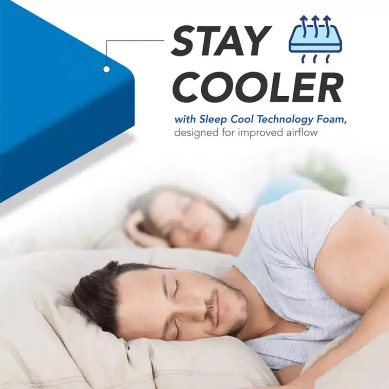 DynastyMattress CoolBreeze-matras van traagschuim, 4 inch, voor slaapbanken en slaapbanken met uitklapbaar frame, full-size, bank niet inbegrepen - gemaakt in de VS