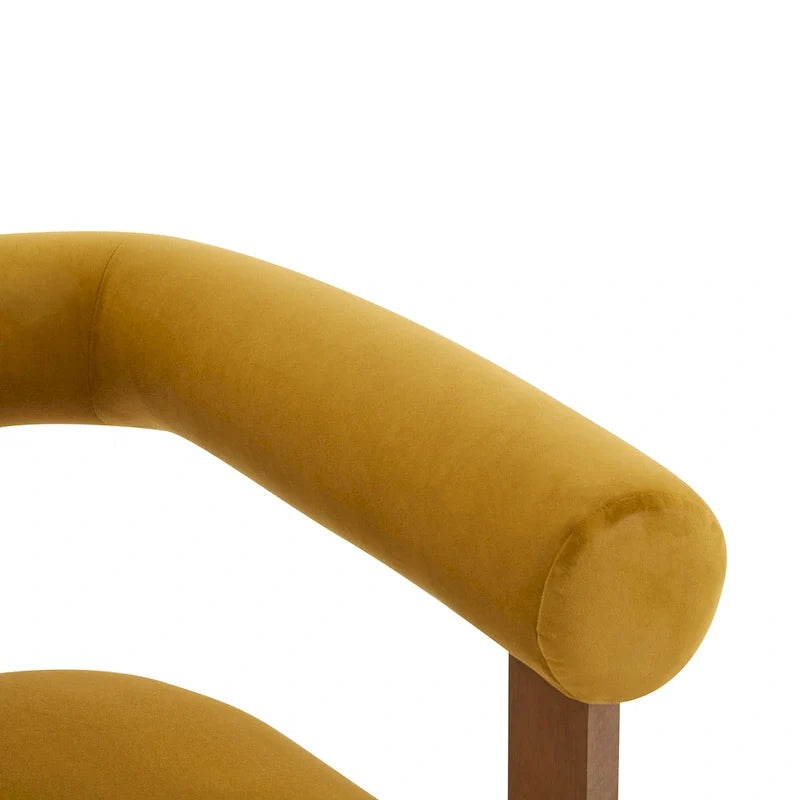 Poltrona d'accento moderna imbottita Gilbert con braccioli arrotondati di Christopher Knight Home