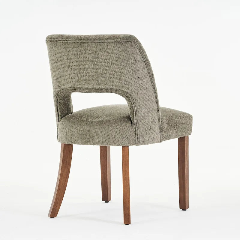 Set van 4 eetkamerstoelen met stoffen bekleding