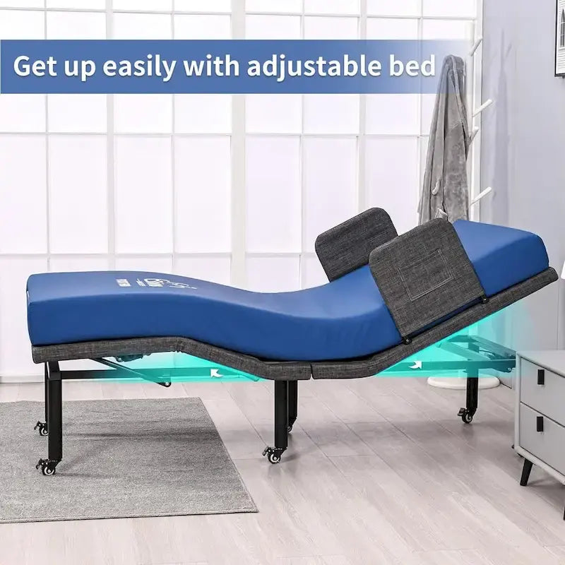 Verstelbaar bed met draadloze afstandsbediening, ziekenhuisbedbodem met of zonder matras