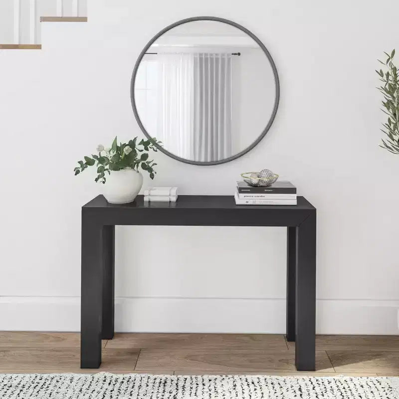 Plank+Beam 46 moderne console tafel van massief hout, smalle haltafel, voor achter de bank