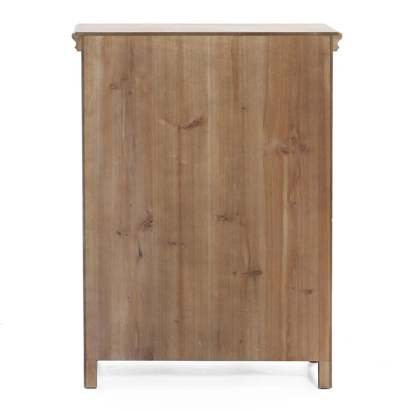 Landhaus-Stauschrank aus Holz, 37.4 hoch, mit 2 Türen - 37.4 H x 27.68 W x 13.23 D