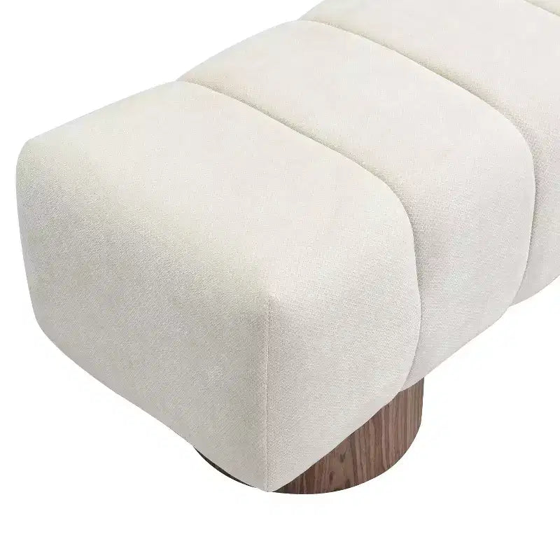 Banc de salle à manger contemporain multifonctionnel en chenille rembourrée Christopher Knight Home Gale 50