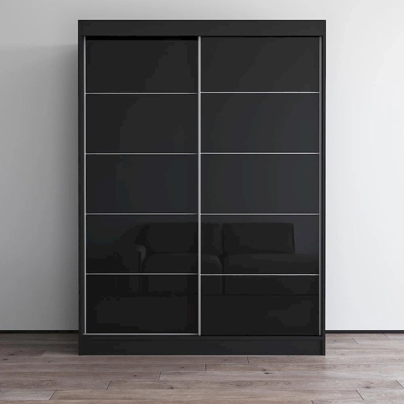 Armadio moderno Aria a 2 ante con finitura lucida