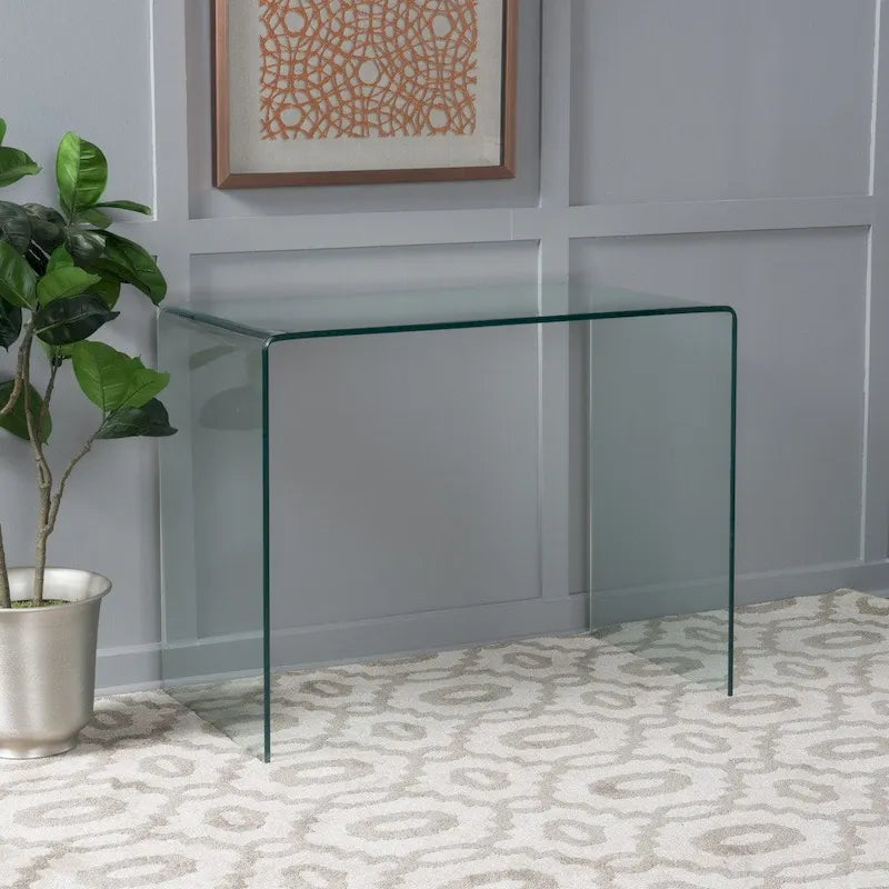 Schreibtisch mit Platte aus gehärtetem Glas Ramona von Christopher Knight Home