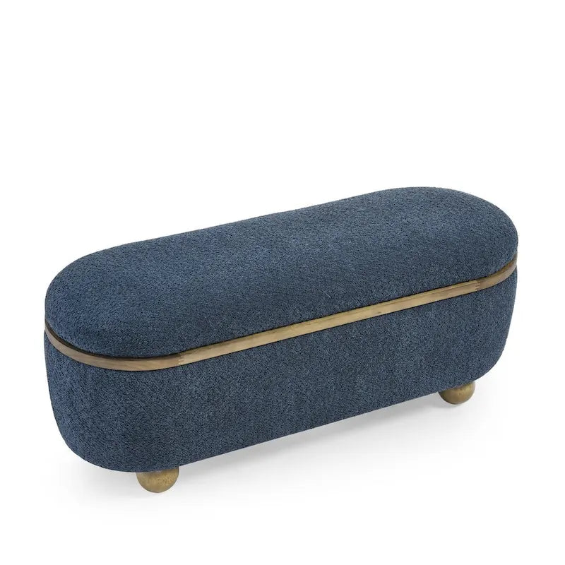 Panca contenitore imbottita con seduta, da fondo letto, grande panca contenitore per coperte