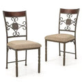 Ensemble de 2/4 chaises de salle à manger Costway, chaises de cuisine sans accoudoirs avec coussin d’assise