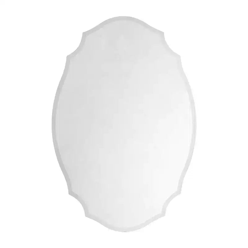 20 in. W x 30 in. H Armoire à pharmacie murale sans cadre, irrégulière et cintrée, avec miroir biseauté