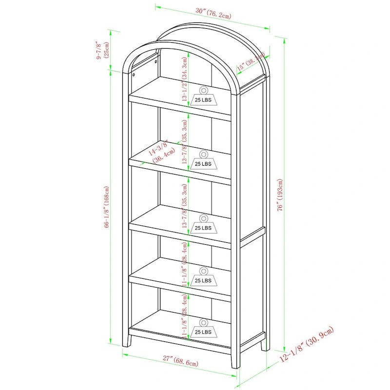 Set Middlebrook da 3 pezzi: scrivania con 2 librerie aperte
