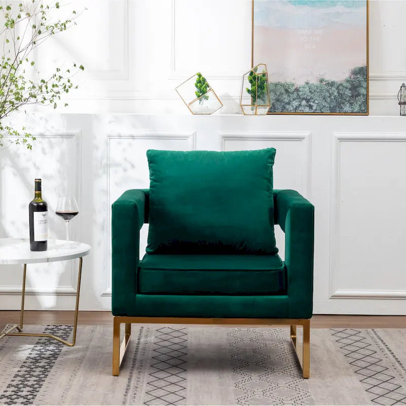 Fauteuil d’appoint contemporain rembourré Lenola de Roundhill Furniture
