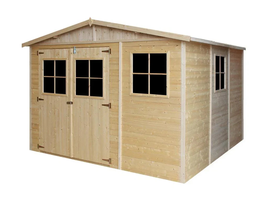 Gartenhaus aus Holz - Beige (m335)