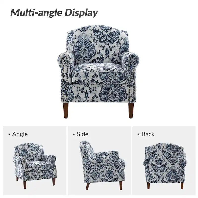 Giampiero fauteuil voor de woonkamer met siernagels, set van 2, van HULALA HOME