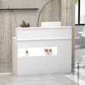 Bureau d’accueil rectangulaire en bois, bureau secrétaire, bureau d’ordinateur