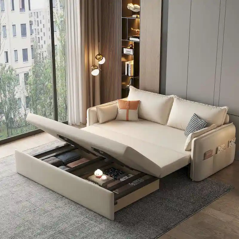 JASIWAY Schlafsofa mit Schlaffunktion und Stauraum