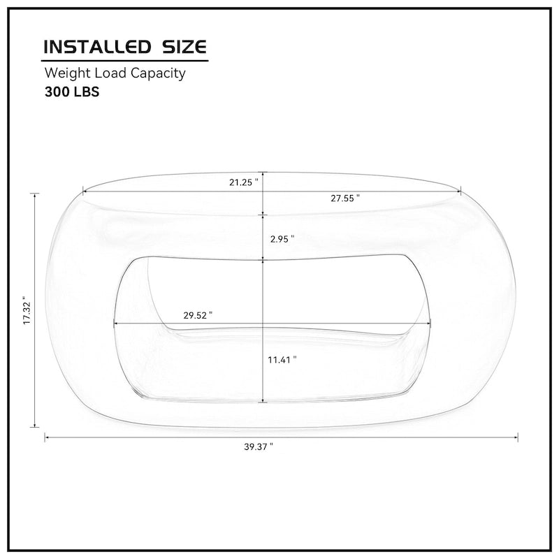 Modern Oval Coffee Table