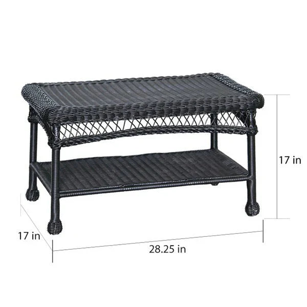4-teiliges Gesprächsset aus Rattan für die Terrasse