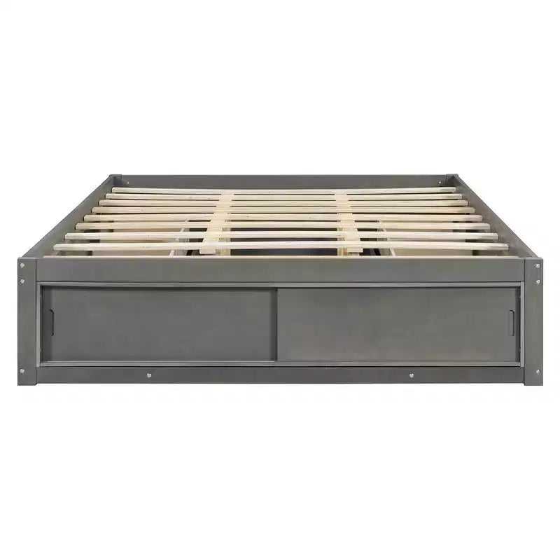 Struttura letto contenitore Whisen Queen con 4 cassetti e vano contenitore nella pediera